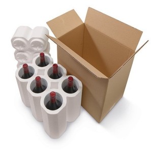 Proteggi Bottiglie Polistirolo Chiuso per 6 Bottiglie